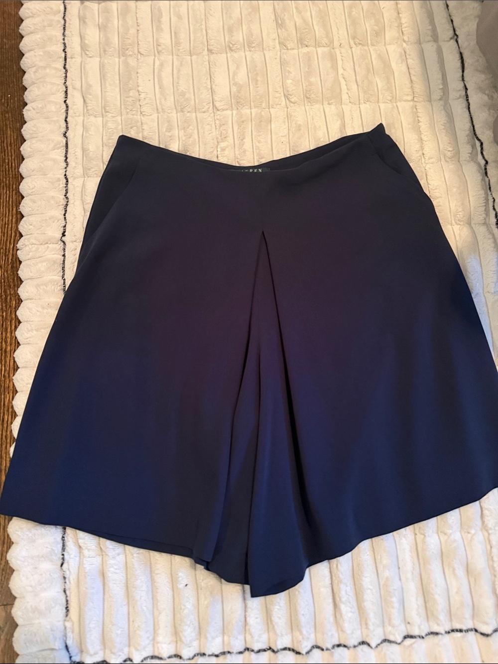 Ralph Lauren Navy Pleated Skort